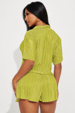 Summer Short Sleeve Shirt Shorts Two Piece Set ME-8308