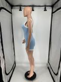 Casual Backless Tight Sleeveless Romper QXLB-10085