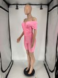 Cross V Neck Off Shoulder Romper QXLB-10073
