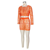 Sexy Crochet Sequin Beach Two Piece Skirts Set ZSD-Z0309