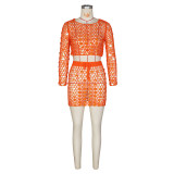 Sexy Crochet Sequin Beach Two Piece Skirts Set ZSD-Z0309
