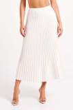 Press Pleated Casual Half Body Skirt  ANDF-2405