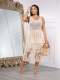 Knit Hand Crochet Beach Tassel Mesh Dress CM-8721