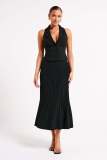Press Pleated Casual Half Body Skirt  ANDF-2405