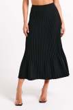 Press Pleated Casual Half Body Skirt  ANDF-2405