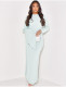 Solid Color Long Sleeve Maxi Dress LS-0405