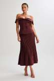 Press Pleated Casual Half Body Skirt  ANDF-2405