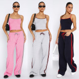 Casual Sport Sling Vest Two Piece Pants Set YD-8808