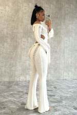 Hollow Out Backless Knits Slim Jumpsuit YS-2405