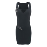 Pin Sleeveless Slim Mini Dress YIM-397