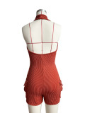Halter Backless Slim Romper CH-24016