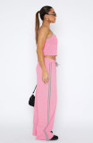 Casual Sport Sling Vest Two Piece Pants Set YD-8808