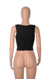 Casual Solid Color Skinny Bottom Shirt Top MZ-001