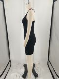 Pin Sleeveless Slim Mini Dress YIM-397