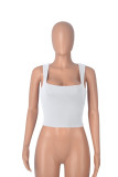Casual Solid Color Skinny Bottom Shirt Top MZ-001