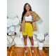 Fashion Lapel Print Shirts And Shorts 2 Piece Set YNSF-2641