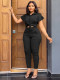 Fashion Lapel Ruffle Sleeve Casual Sports Suit MIL-101