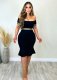 One Shoulder Short Sleeve Midi Dress ORY-5259