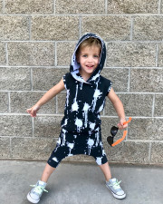 Kids Boy Tie Dye Print Sleeveless Hooded 2 Piece Shorts Set GYMF-133