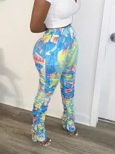 Casual Print Tight Pant GDNY-012