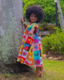 Kids Girls Cartoon Print Loose Casual Dress GYAY-8096