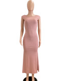 Hollow Out Backless Sexy Long Dress QODY-6026