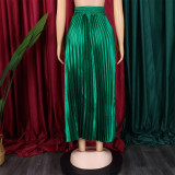 Fashion Big Swing Pleated Half-body Skirt GCZF-8532
