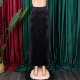 Fashion Big Swing Pleated Half-body Skirt GCZF-8532