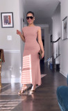 Hollow Out Backless Sexy Long Dress QODY-6026