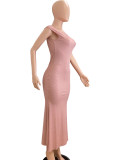 Hollow Out Backless Sexy Long Dress QODY-6026