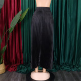 Fashion Big Swing Pleated Half-body Skirt GCZF-8532