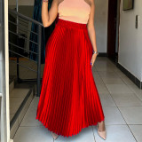 Fashion Big Swing Pleated Half-body Skirt GCZF-8532