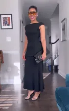 Hollow Out Backless Sexy Long Dress QODY-6026