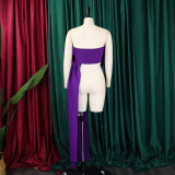 Sexy Solid Big Bow Tie Wrap Chest Tops GCZF-D358-C1