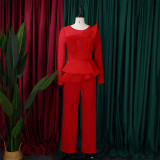 Fashion Patchwork Mesh Studded Jumpsuit GCZF-C1-D439