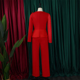 Fashion Patchwork Mesh Studded Jumpsuit GCZF-C1-D439