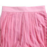 Chiffon V-neck Top Printed Wide Leg Pants Set GCZF-D440-C1