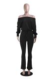 Casual Solid Color Bat Sleeve Drawstring Jumpsuit YS-2407