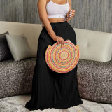 Fashion Press Pleated Wide Leg Pants GCZF-8536