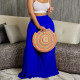 Fashion Press Pleated Wide Leg Pants GCZF-8536