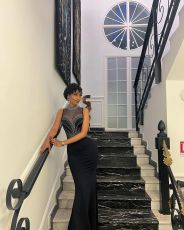 Hot Drill See Through Patchwrok Maxi Dress NY-3151