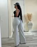Casual Patchwork Loose Straight Pants OD-8674
