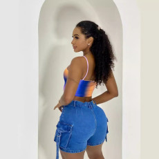 Fashion Denim Slim Denim Shorts QXTF-8301