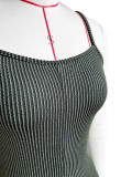 Long Sleeve Hooded Sling Slim Fit Romeper Two Piece Set CH-24019