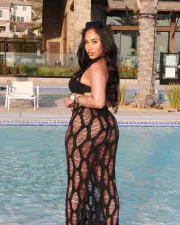Sexy Hollow Out Tie Up Backless Beach Dress CM-8720