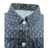 Casual Ripped Denim Long Sleeve Shorts Two Piece Set TR-1299