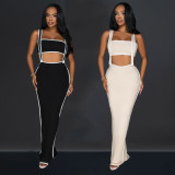 Sexy Wrap Chest And Sling Jumpsuit 2 Piece Set BY-6950