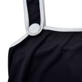 Sexy Wrap Chest And Sling Jumpsuit 2 Piece Set BY-6950