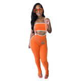 Sexy Wrap Top Back Pants Two-piece Set GDIM-2408