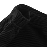 Solid Skinny Fitness Running Flared Pants MZ-2859